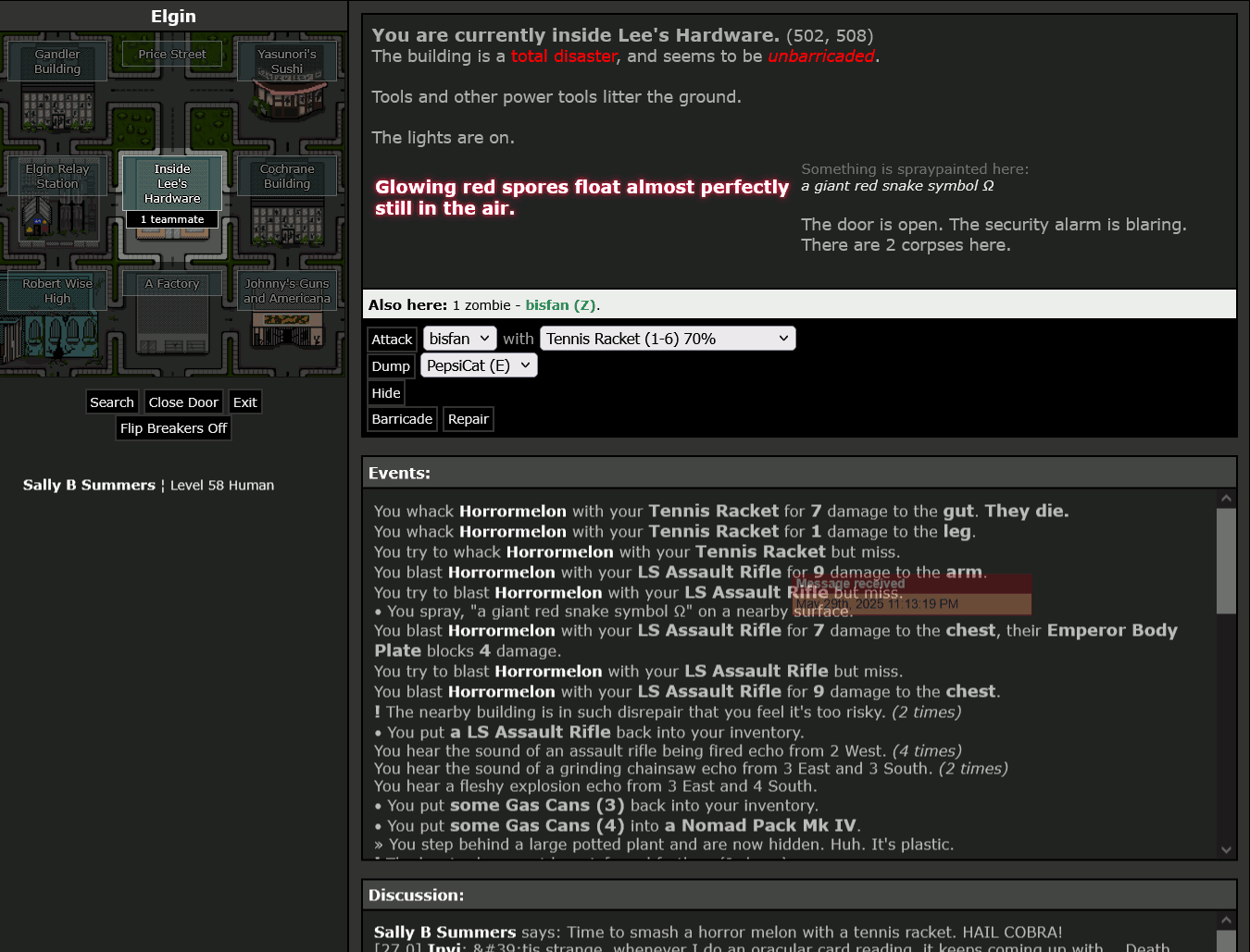 #20: Horrormelon - Critical Care Crusaders - Sally B Summers says: "Time to smash a horror melon with a tennis racket. HAIL COBRA!" - Killed by Tennis Racket - 30/05/2025